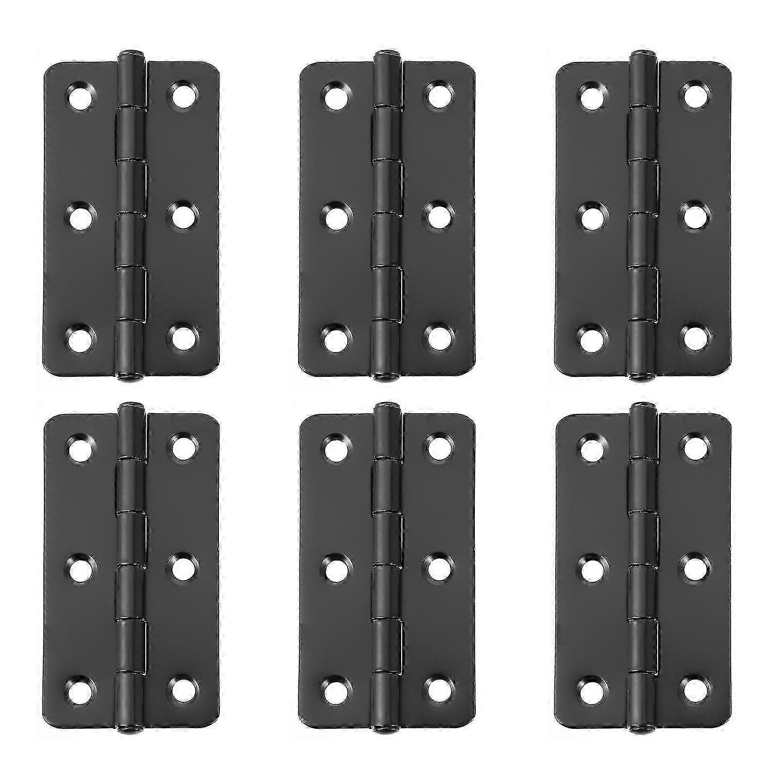 Metal Cabinet Hinges - 6pcs Small Drawer Hinges