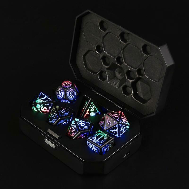 USB Rechargeable Multi-Sided Dice Illuminated LED Dice Tabletop Game