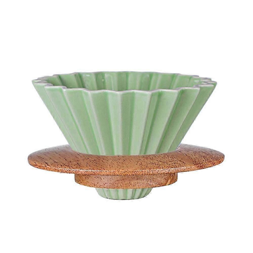 Kaffeefilter-Keramik-Pour-Over-Kaffee-Tropfer-Set für Tropfer Abnehmbarer Tropfer mit Kaffeeständer