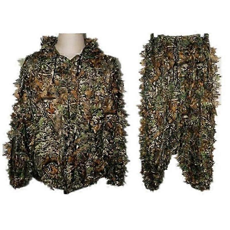 Outdoor Camo Anzug 3D Grüne Tarnung Kleidung Dschungel Wald Jagd
