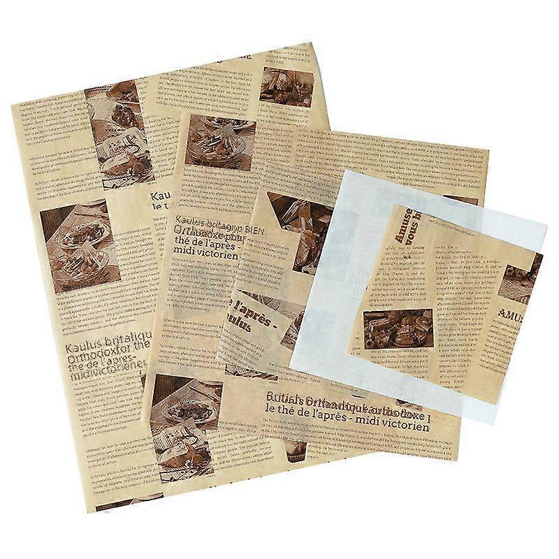 Oljetåligt kökspapper för bakning, oljeabsorberande papper, pommes frites, oljetåligt papper, pizzapapper, hamburgerpapper