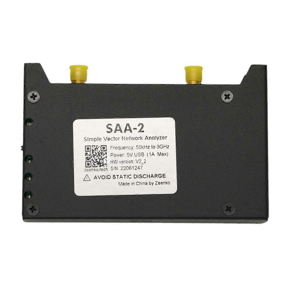 3G SAA-2 Vector Network Analyzer V2 HF VHF UHF VNA Antennenanalysator mit 2,8-Zoll-Bildschirm Handheld-Spektrumanalysator