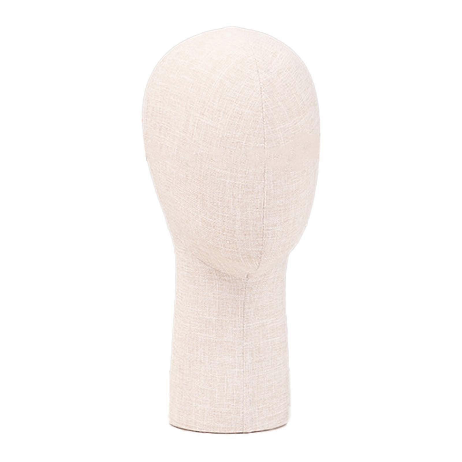 Mannequin Head Model Multipurpose Hat Display Stand for Wig Making Mall Caps Height 33cm White