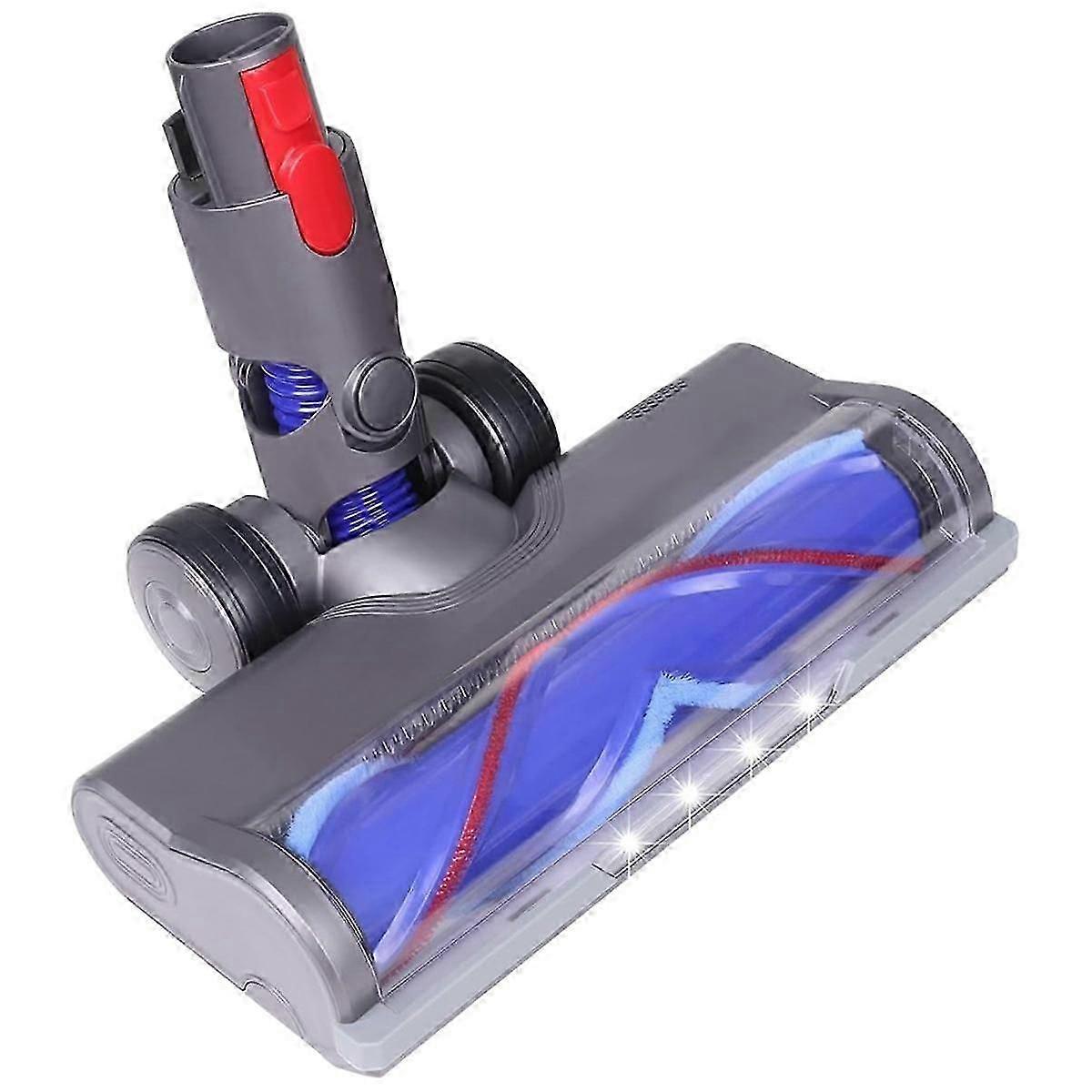 For V7 V8 V10 V11 V15 Vacuum Hard Floor Attachment with LED Light V Shape Turbo Bristle Roller Brus
