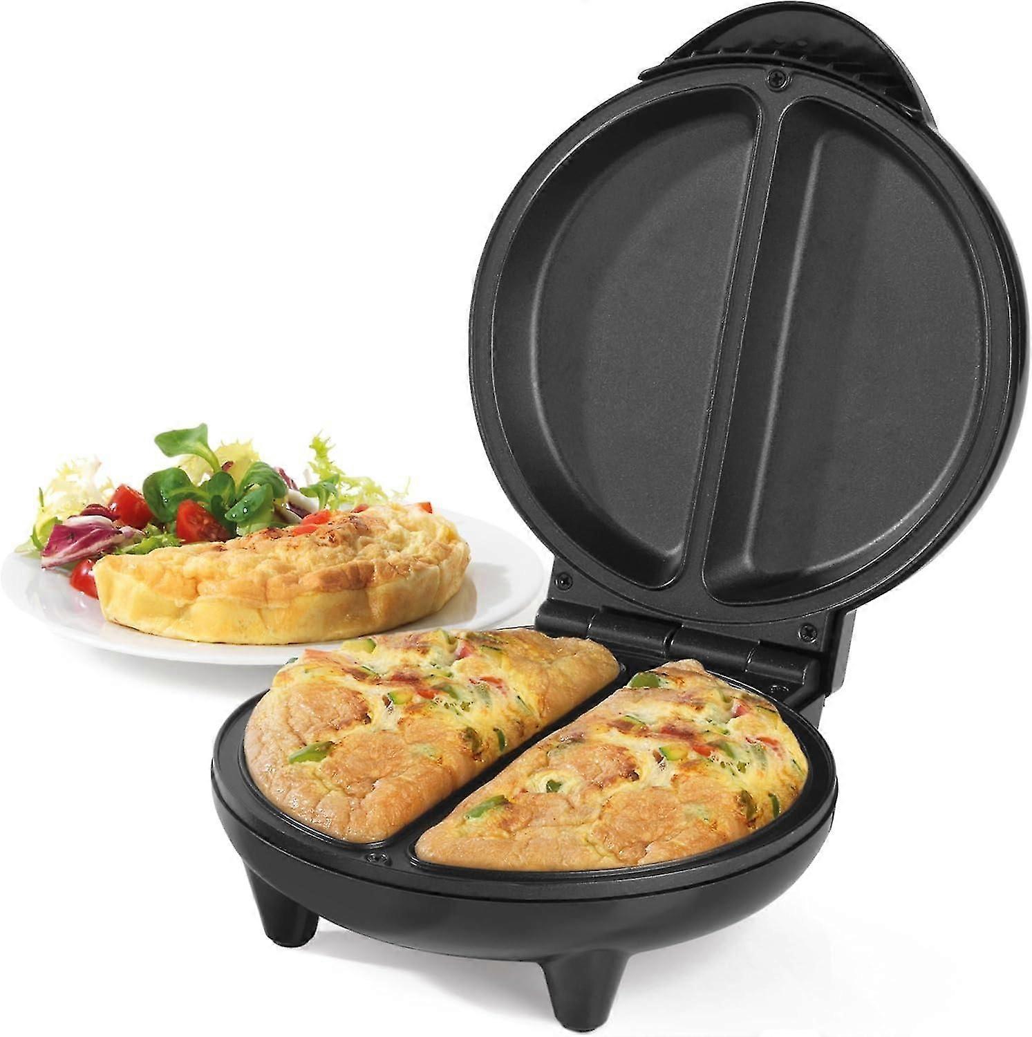 EK2716 Dual Omelette Maker Double Egg Cooker with Non-Stick Plates, Deep Fill Electric Multicooker, 2-3 Minute Preheat Better Choice from JJGI