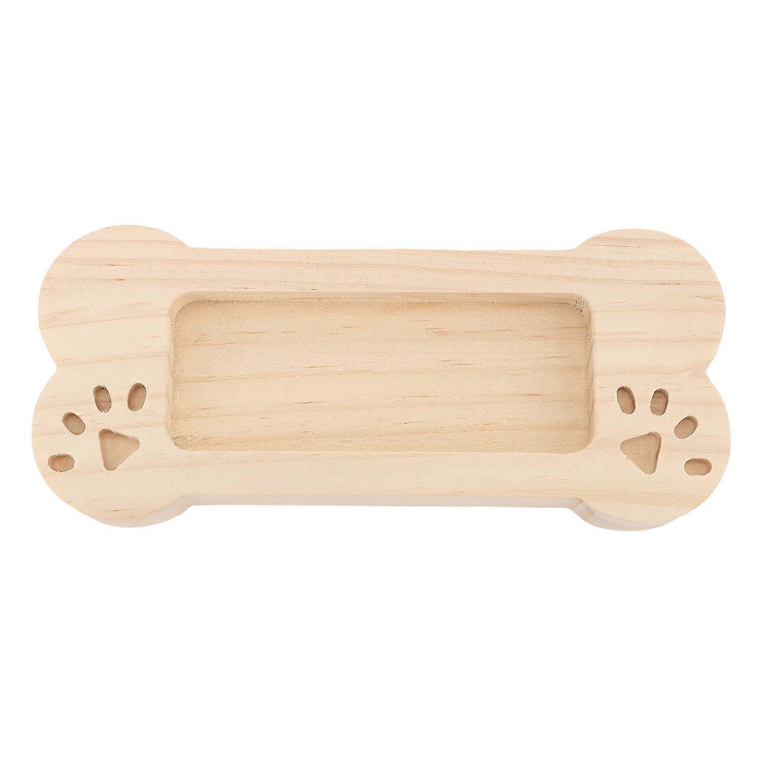 Business Card Holder Display Wooden Bone Shaped Lightweight Business Card Stand Organizer Rack