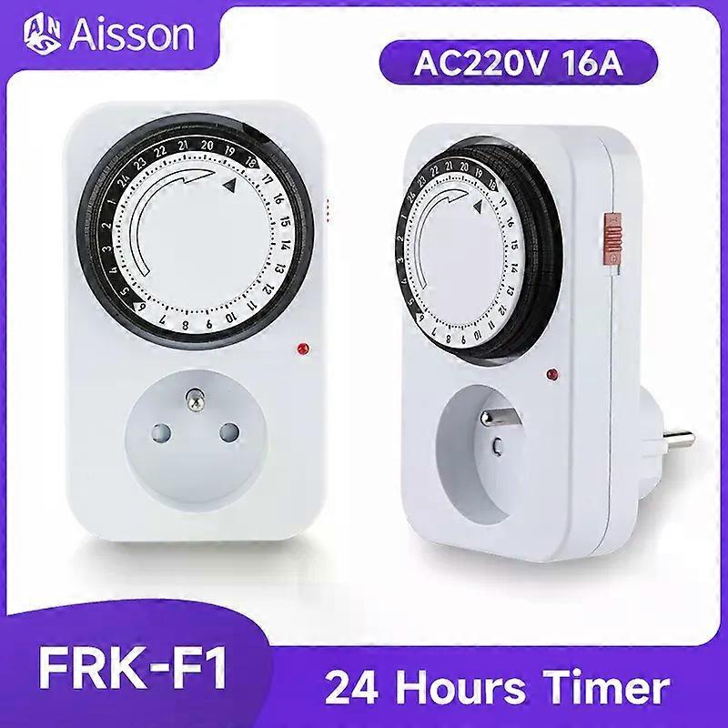 Fsw 24 Hour Cyclic Timer Switch Mechanical Kitchen Timer Timing Socket 220VAC 4000W 16A EU Plug