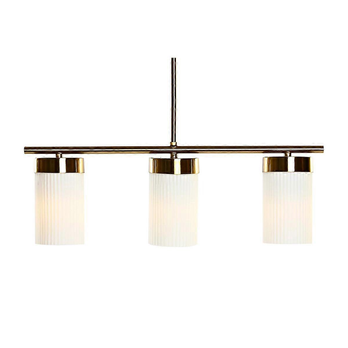 Deckenleuchte DKD Home Decor Weiß Golden Metall Kristall 60 x 15 x 25 cm