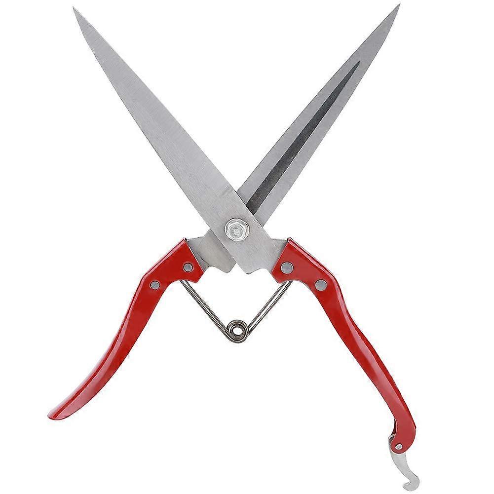 Stainless Steel Spring Action Pruning Shears for Garden Trimming, Ergonomic Handle, Sharp Blades, 8-Inch Size