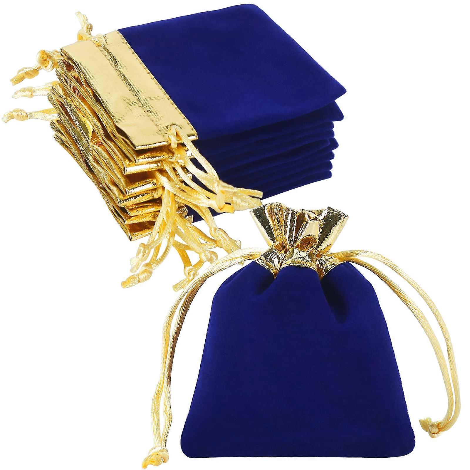 3x4 Inch Velvet Jewelry Bags 20PCS with Drawstrings for Gifts, Storage, and Organizing Accessories in Assorted Colors