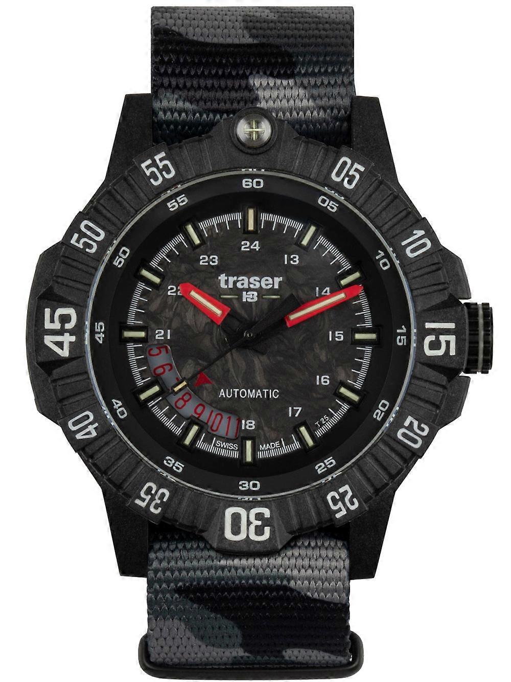 Traser H3 110960 Men's Watch P99 A Tactical Carbon 46mm 20ATM