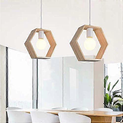Simple chandelier hexagon without bulb