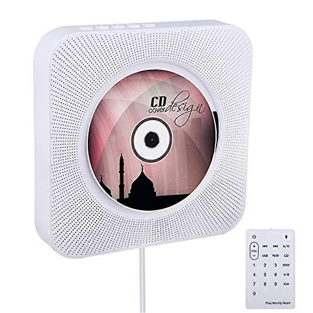 Wall Mountable Bluetooth Remote Control Cd Player, Hifi Speaker