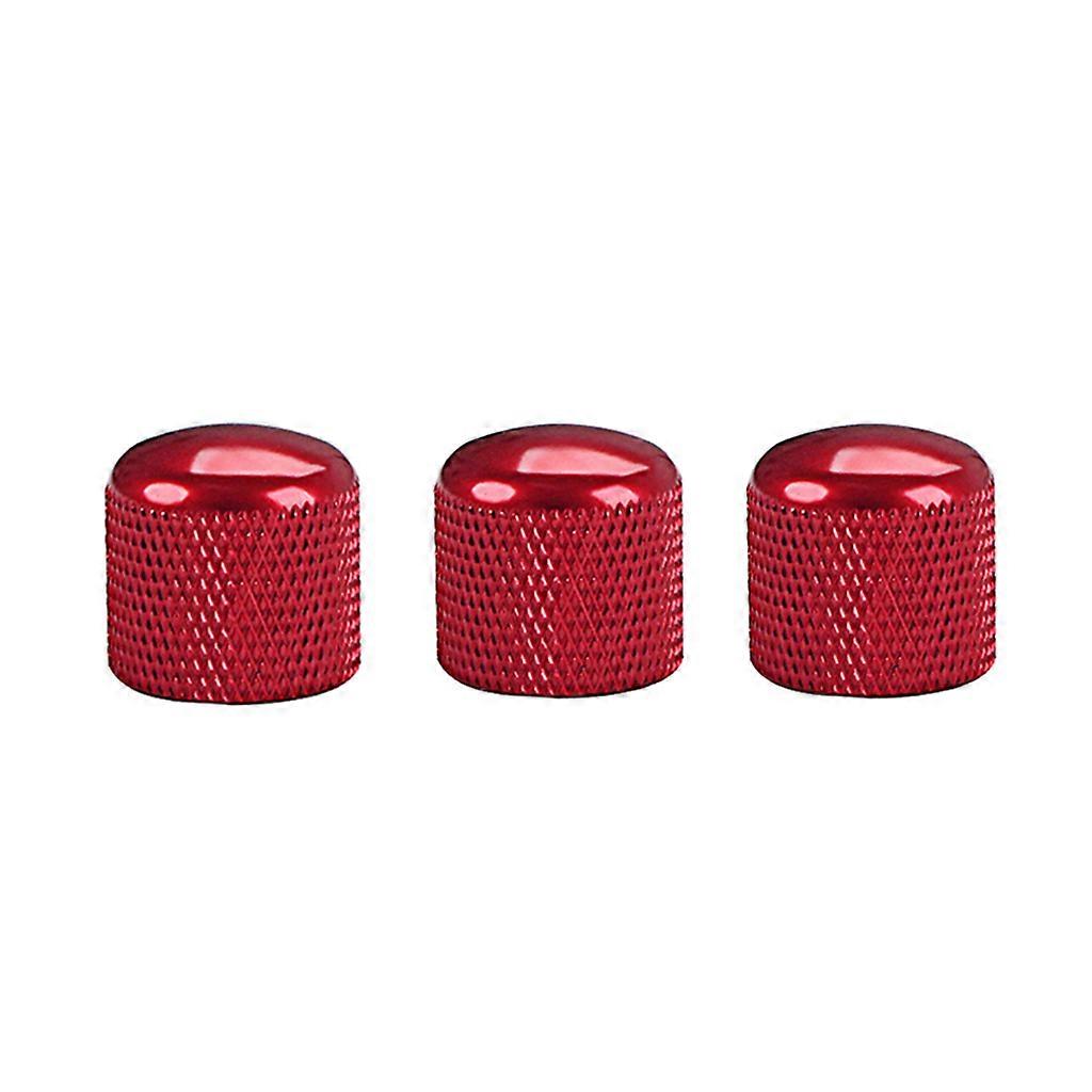 Aluminum Guitar Volume Control Knobs/Dome Volume Knob Replacement for Electric Guitar or Red Bass
