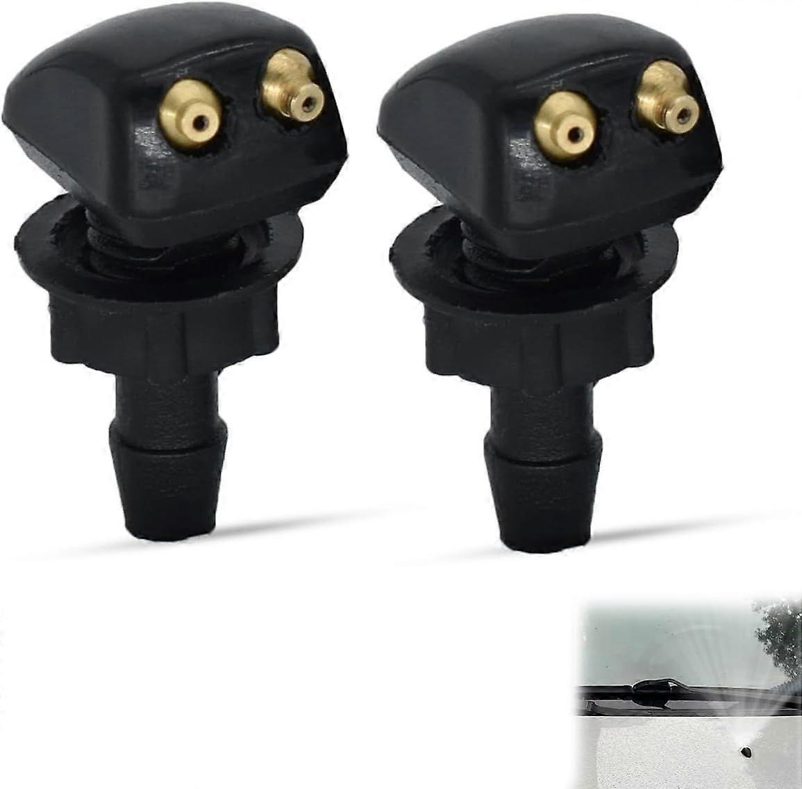 2pcs Car Front Windsheild Wiper Washer Nozzles Jets,Car Front Windshield Wiper Washer Spray Jet,Universal Car Windshield Nozzles