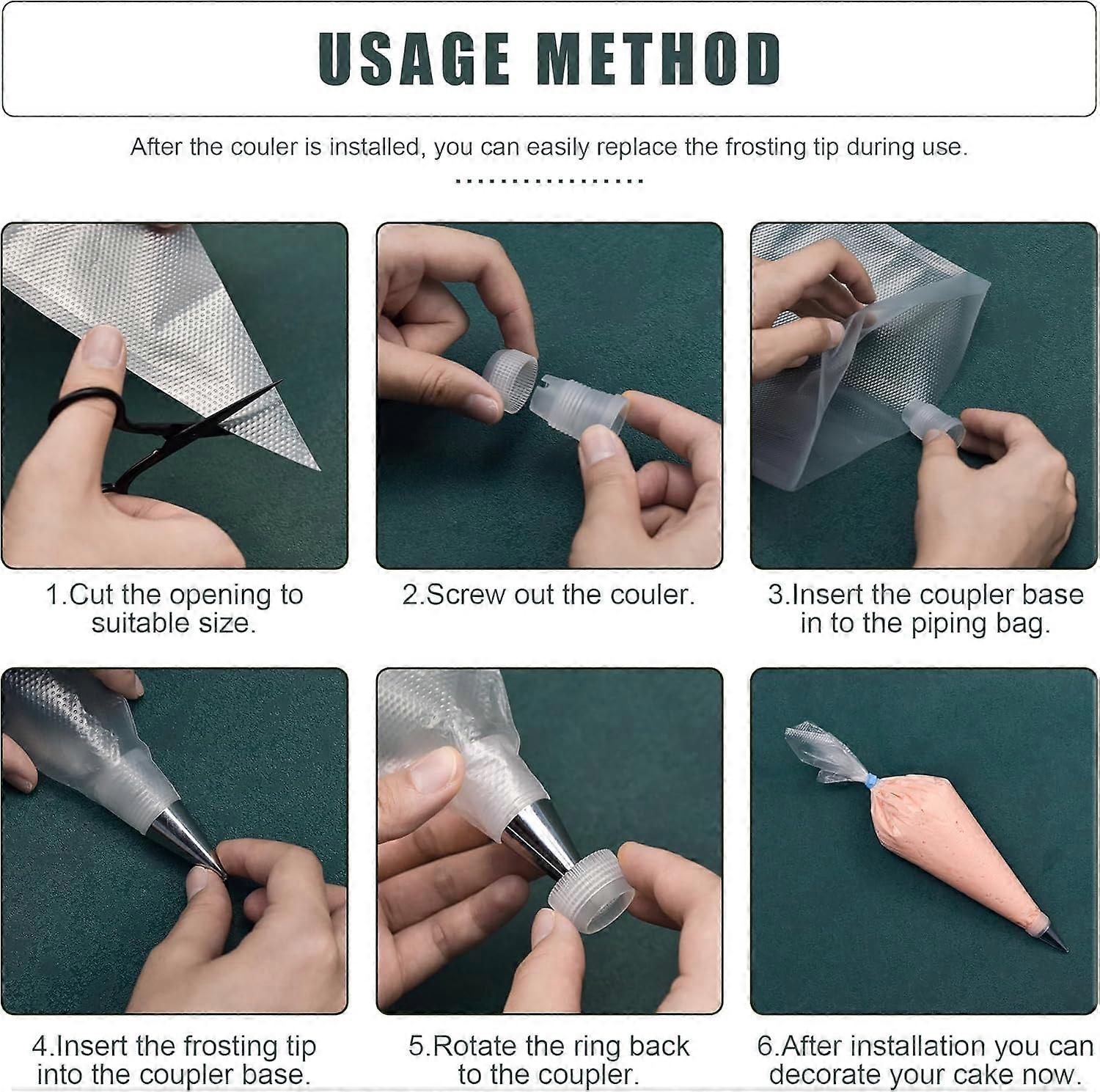 Piping Bags, Tips Set, Cake Decorating Supplies Fruugo ES - Main Image