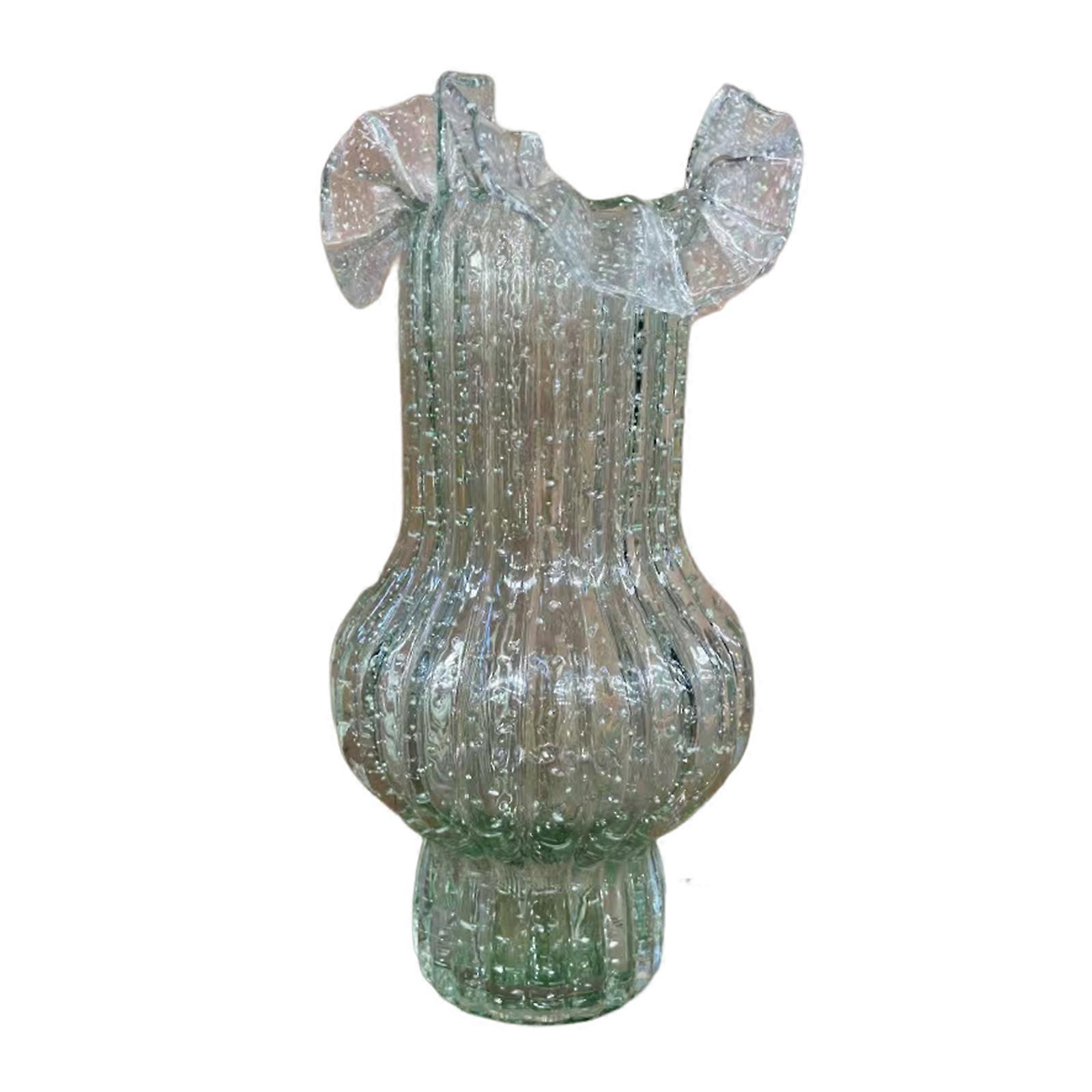 Decorative Glass Vases with Fluorescent Effect Glowing In Dark Floral Container for Hydroponics Plant Desk Shelf Decors