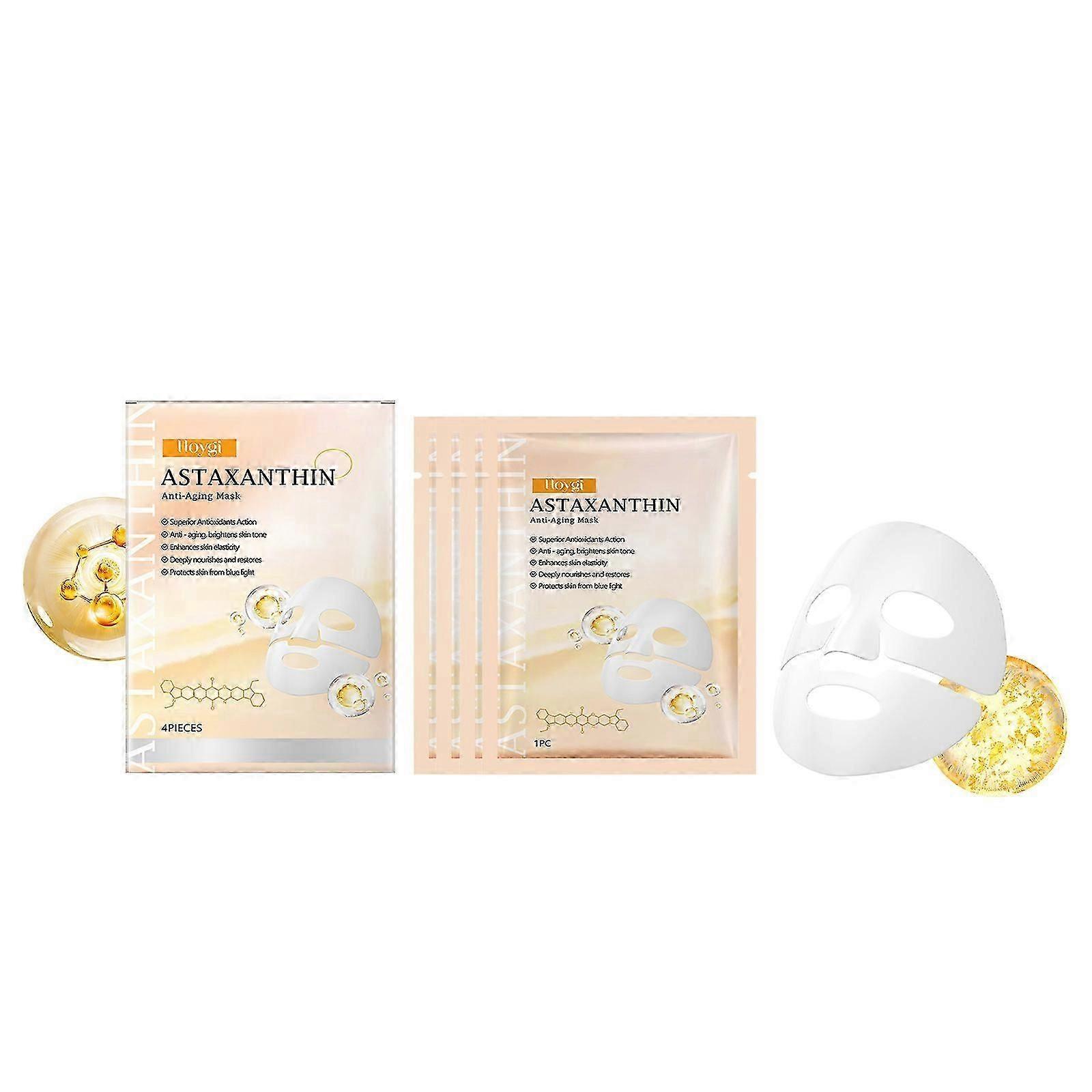 Astaxanthin moisturizing and nourishing mask, firming and anti-wrinkle mask, effectively reduce facial fine lines and wrinkles, improve skin firmness