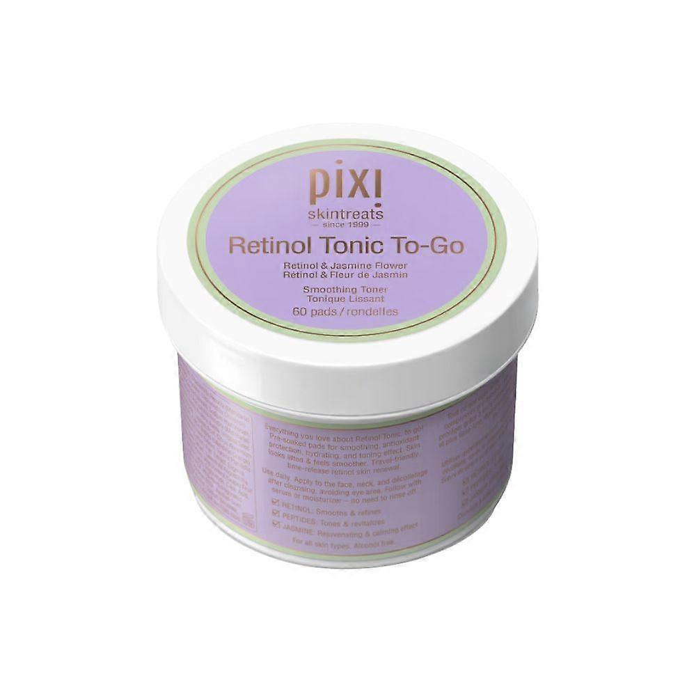 2 x Pixi Skintreats Retinol Tonic To Go Smoothing Toner Pads - 60 Pads