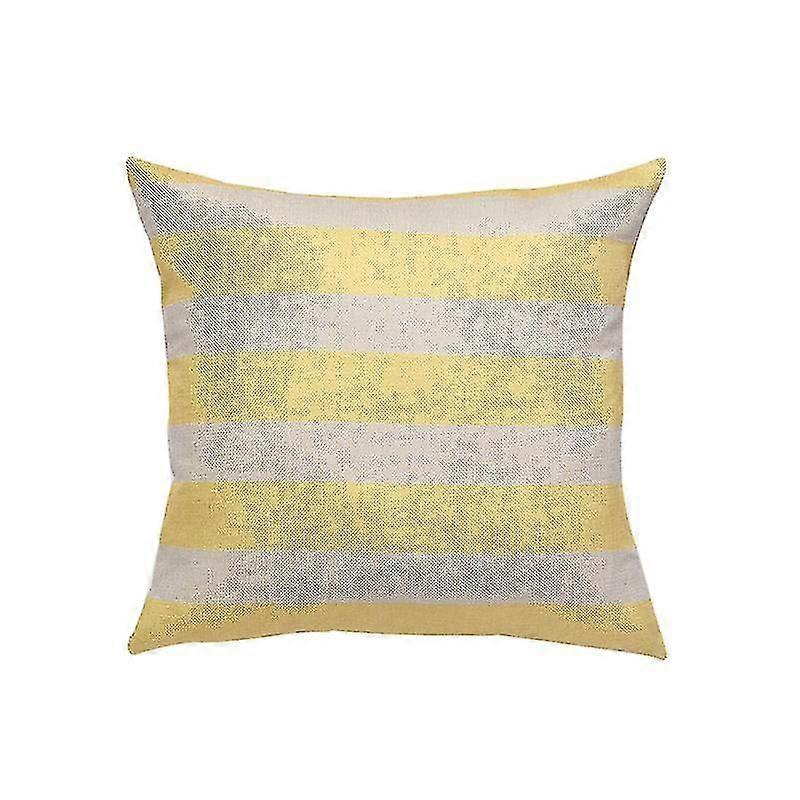 1pcs Pillow Case For Home For Sofa Seat Yellow