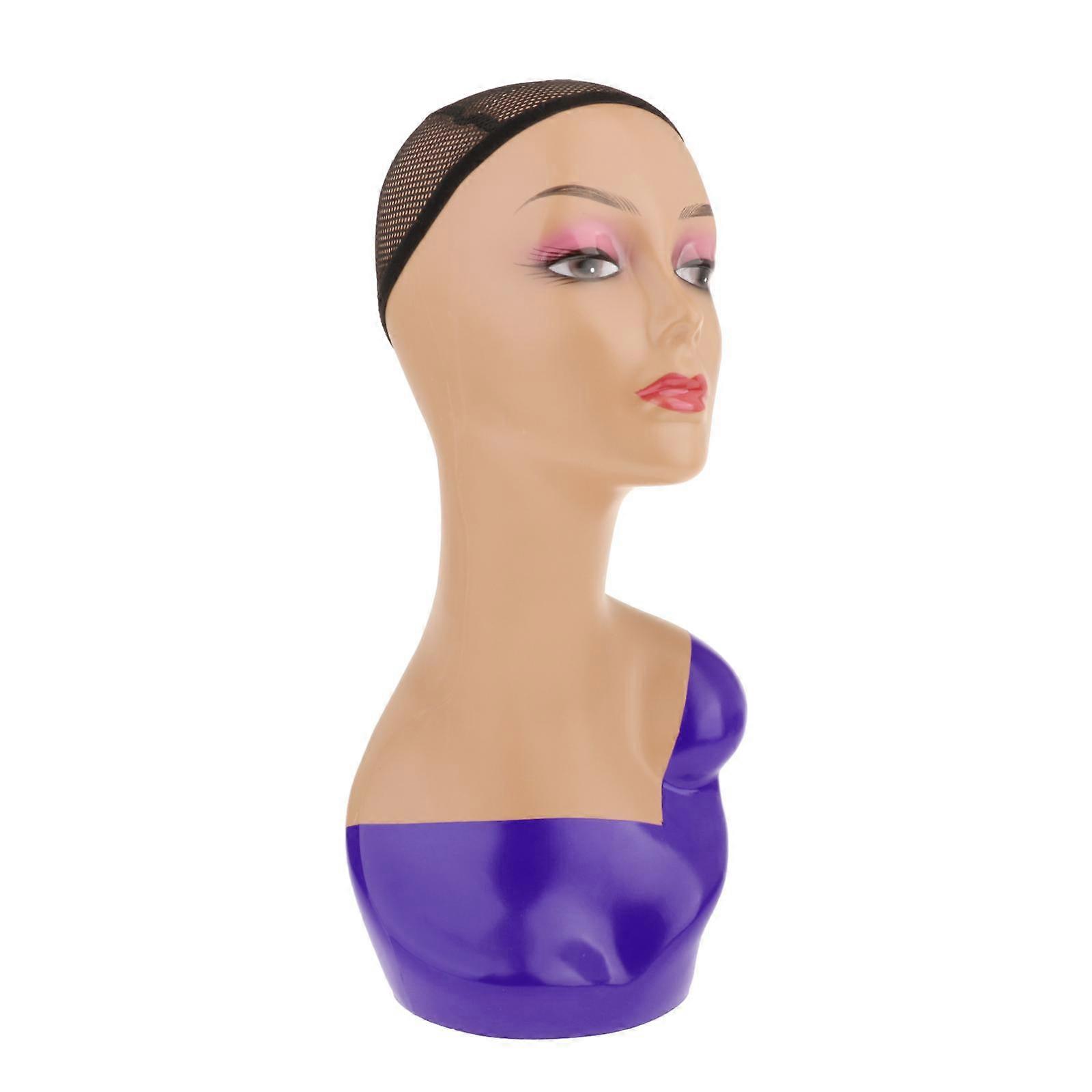 Manikin Head Head Bust for Wigs Display Making Styling