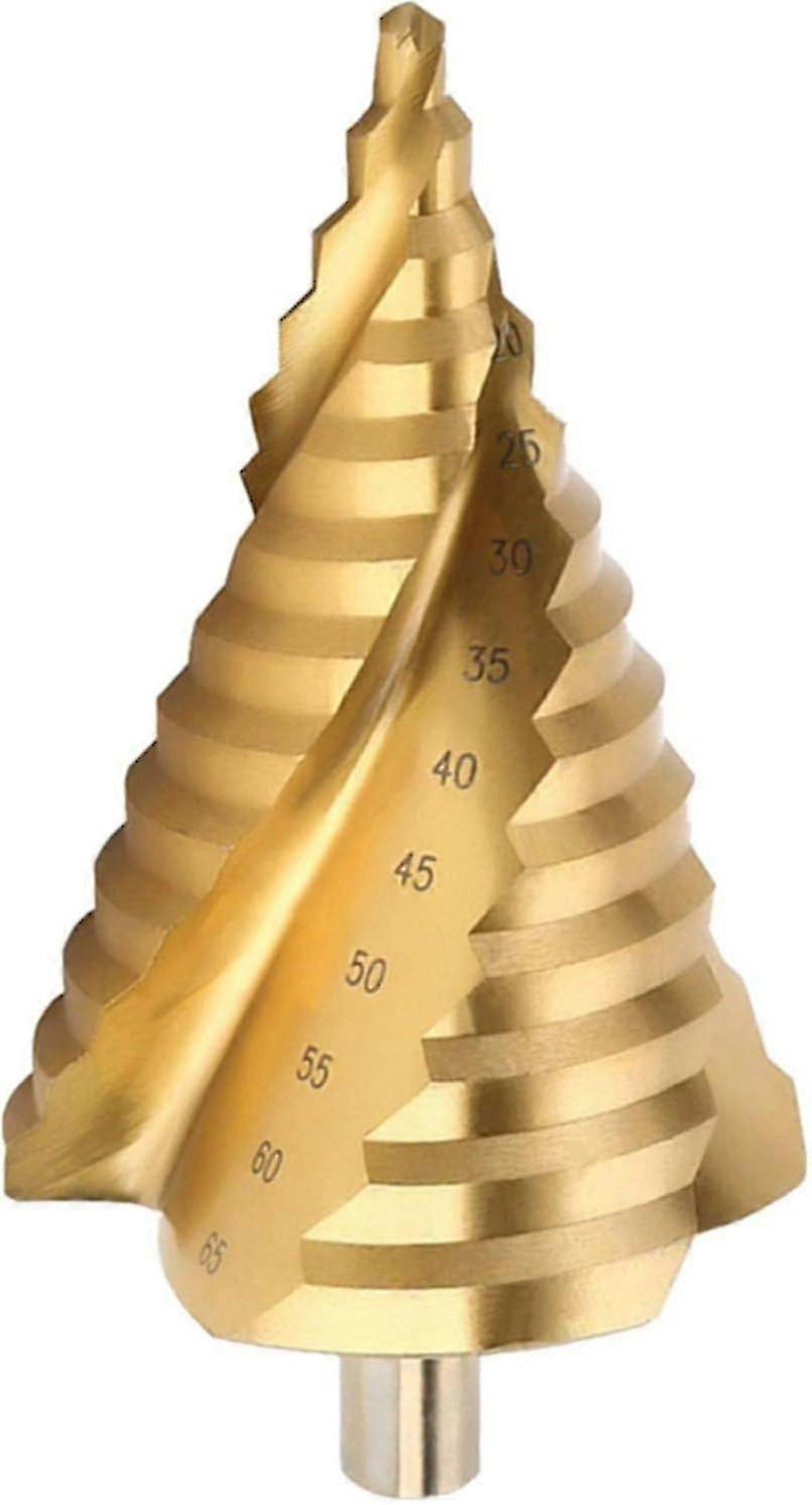 Step Drill Bit - 6-65mm Step Countersink Spiral Cone Drill Bit With Triangular Shaft suitable for Me