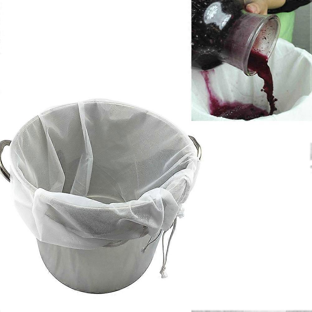 Reusable Food Strainer Bag Fine Mesh Drawstring Mesh Pouch Coffee Nut Milk Filter Bag Strainer