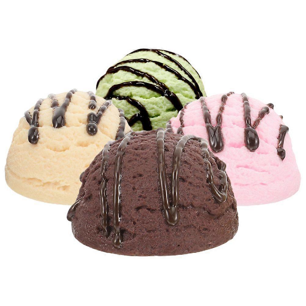 4 stücke Simulation Eis Modell Fotografie Prop Gefälschte Eis Modell Prop