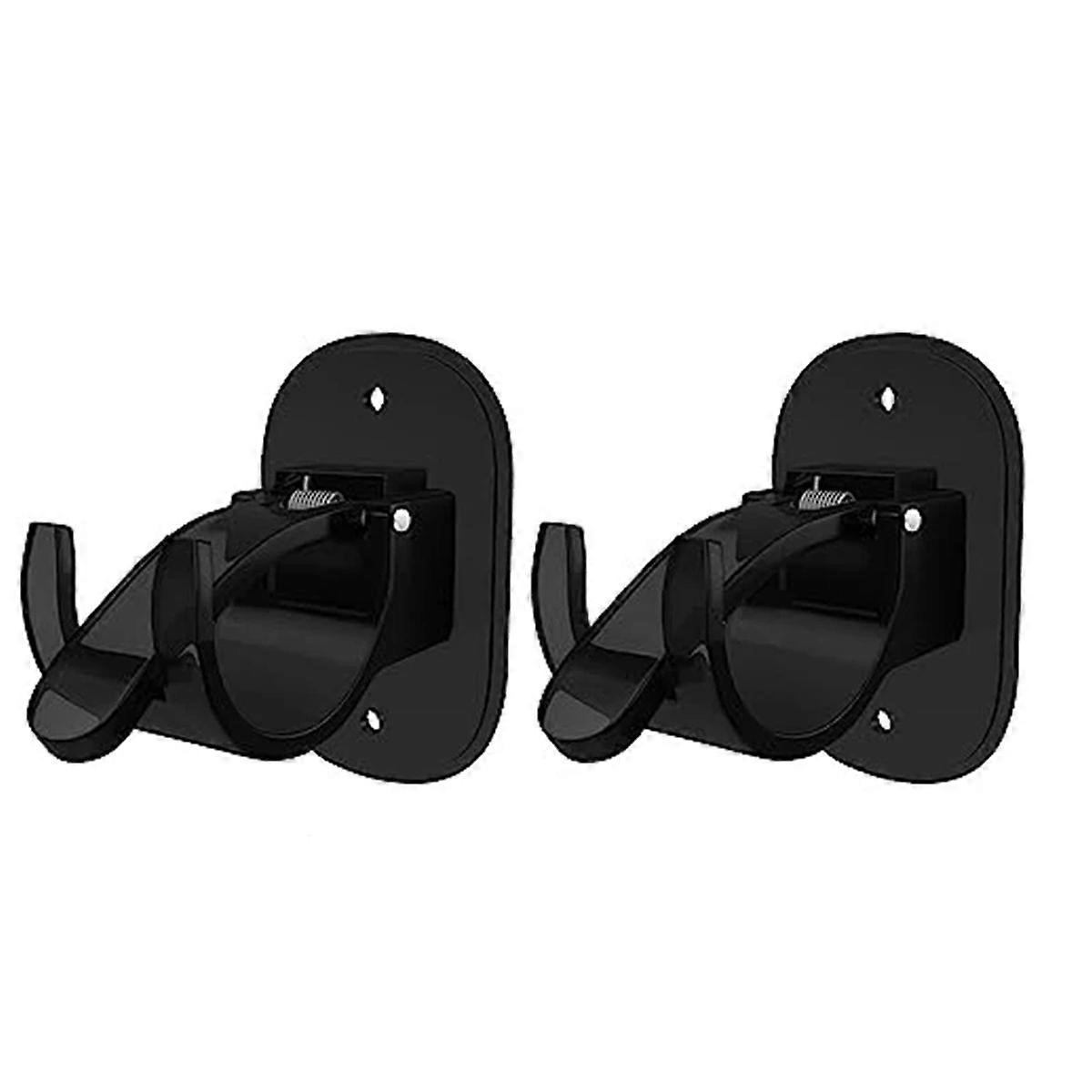 4PCS Curtain Rod Brackets No Drilling Curtain Rod Holders,C