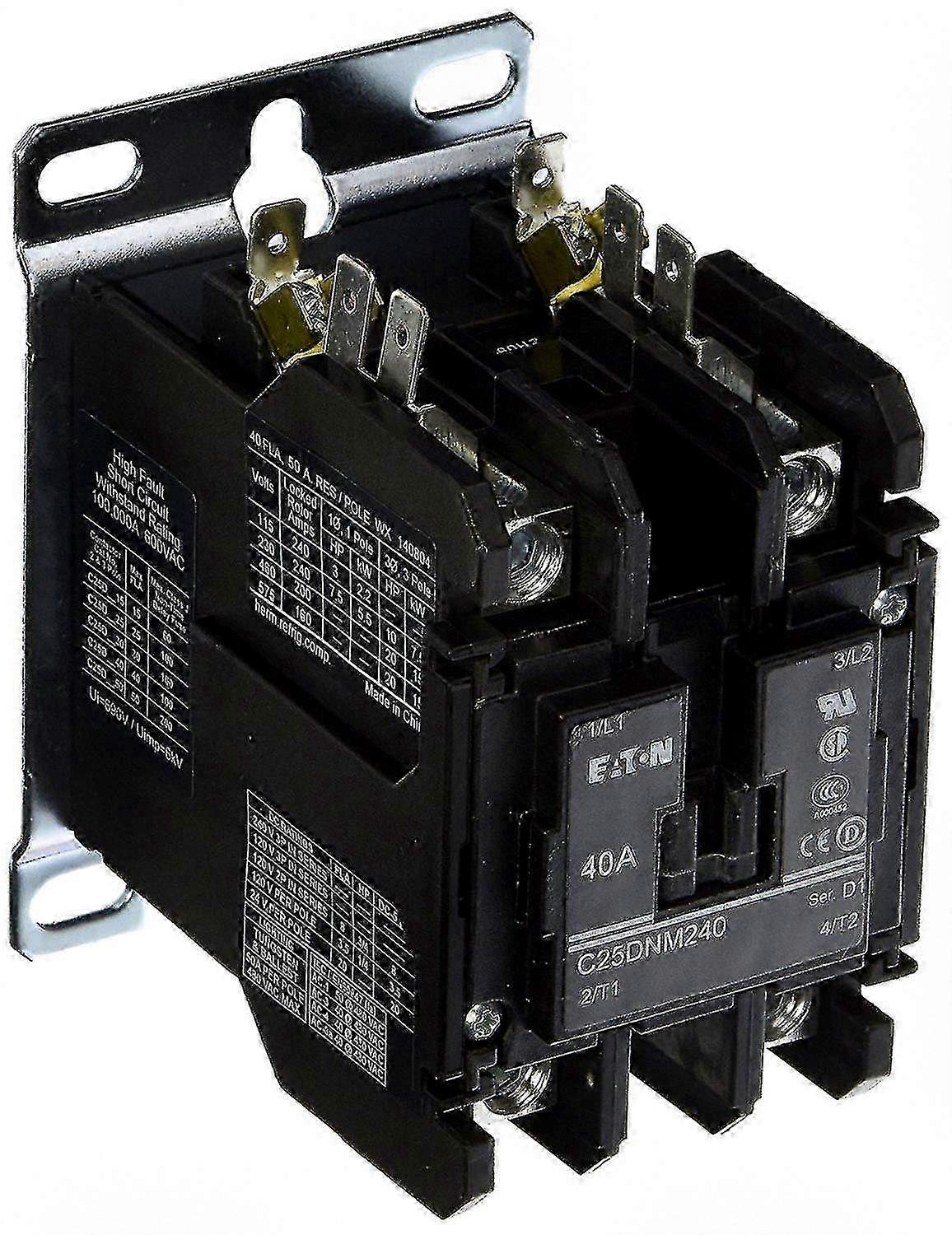 50 Amp 240 Volt Double Pole Coil Contactor for Electrical Use