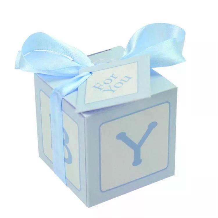 Candy Box-100 PCS 蓝色创意蓝色派对礼品盒