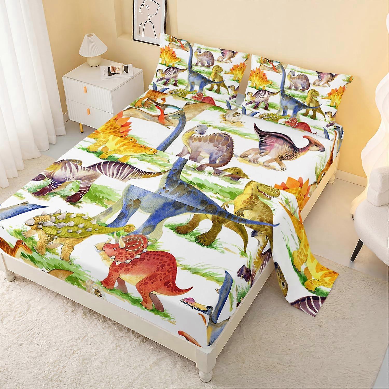 1 set dinosaur bedding set for bedroom use twin size