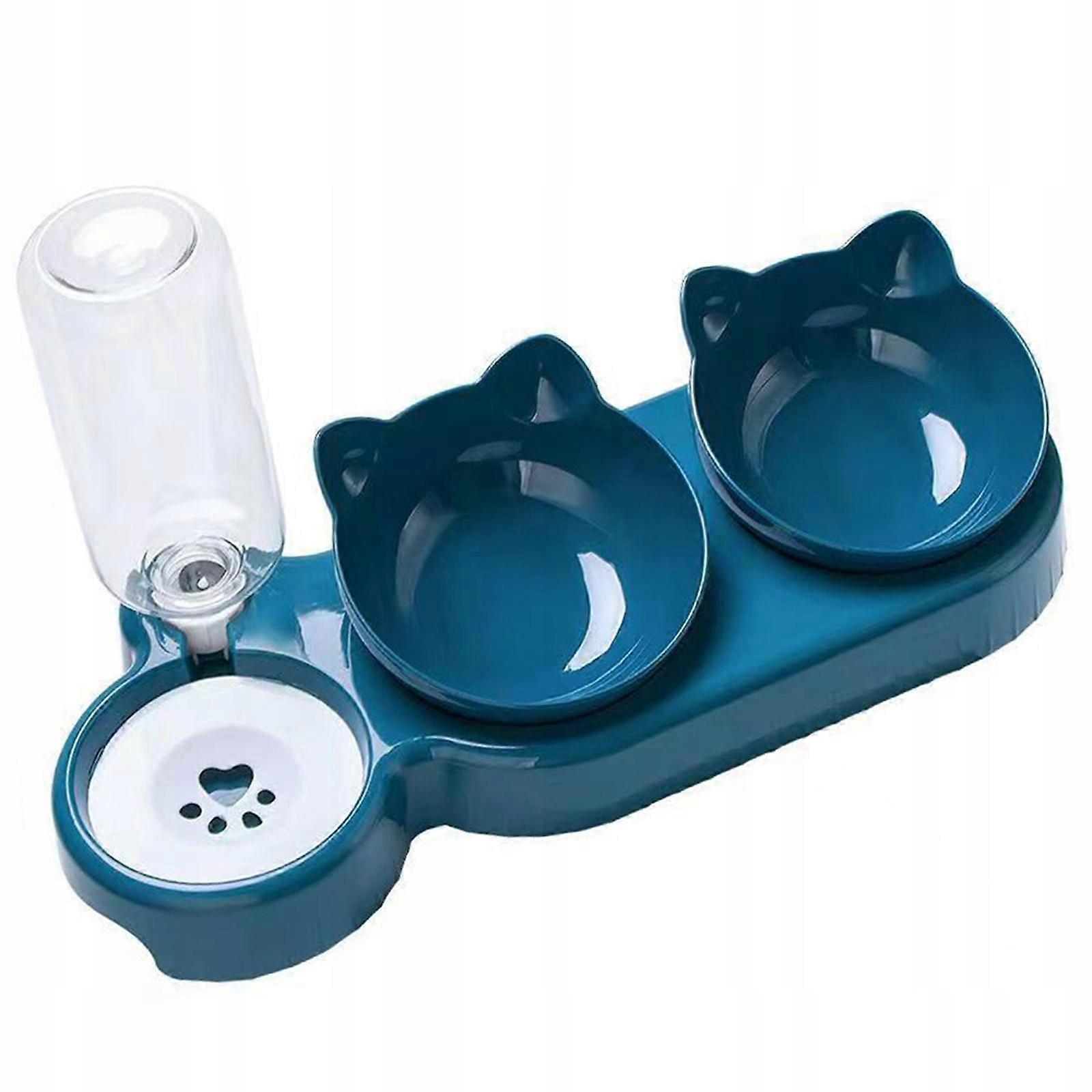 Ensemble de gamelles pour chat 3 en 1, doubles gamelles durables pour chat