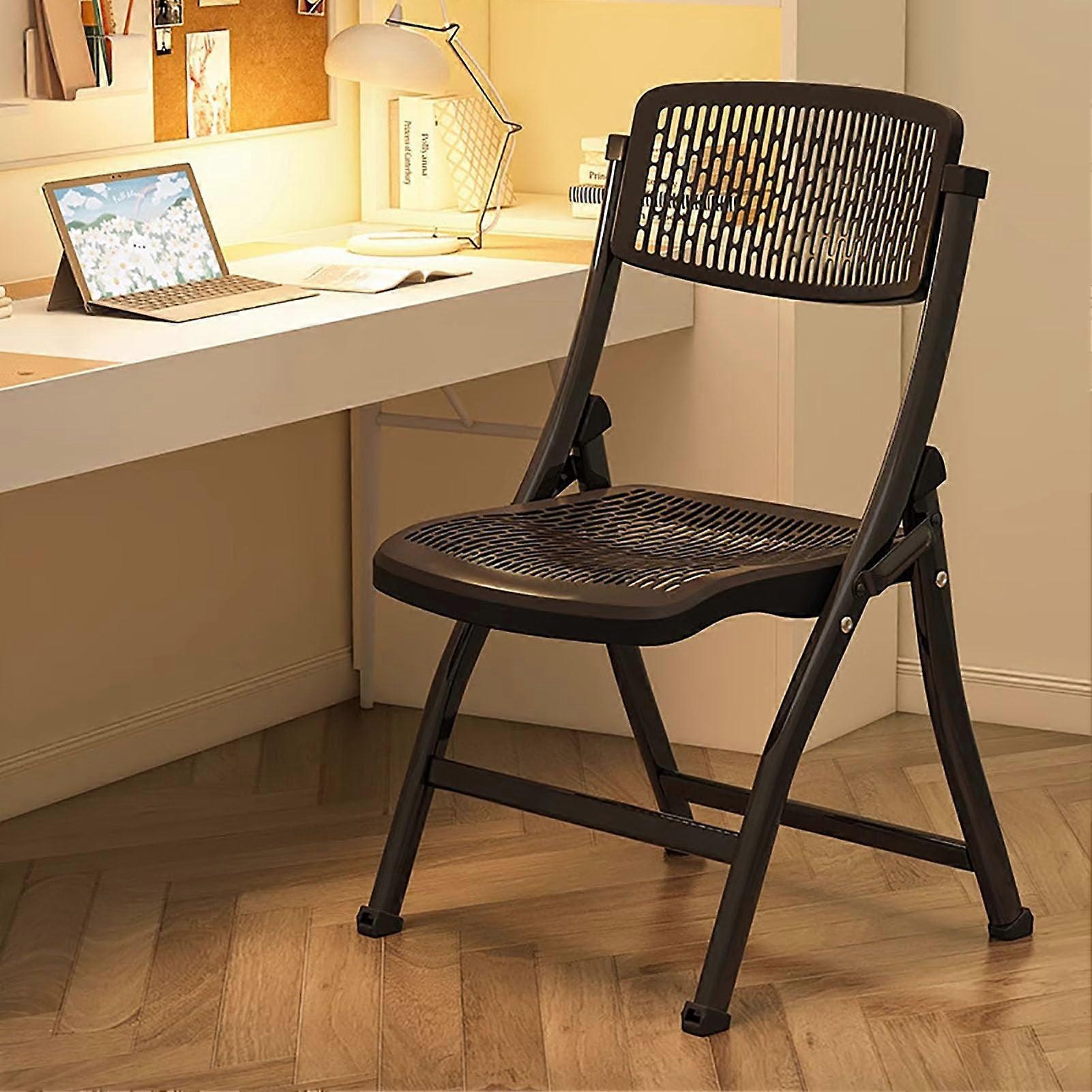 Plastic Stackable Folding Chairs,Stackable Folding Dining Chair Event Chair Comfortable Breathable Seat,46x54x85cm(18x21x33inch) Mesh