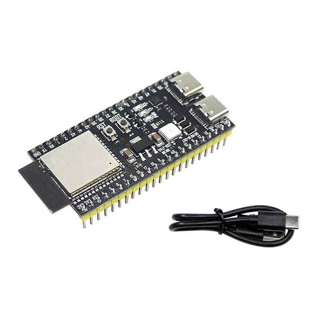 ESP32-S3 N16R8 Development Board Welding with USB Cable 2.4G Wifi BT Module ESP32-S3 WROOM1 N16R8 44Pin Type-C ESP32-S3