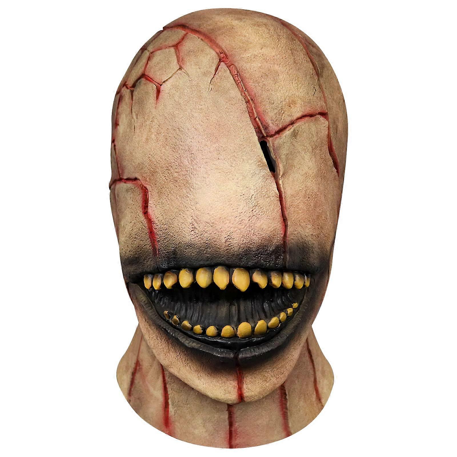 Gülen Killer Mask Full Head Halloween Costume Accessory Spooky Zombie Devil Design for Cosplay Parties