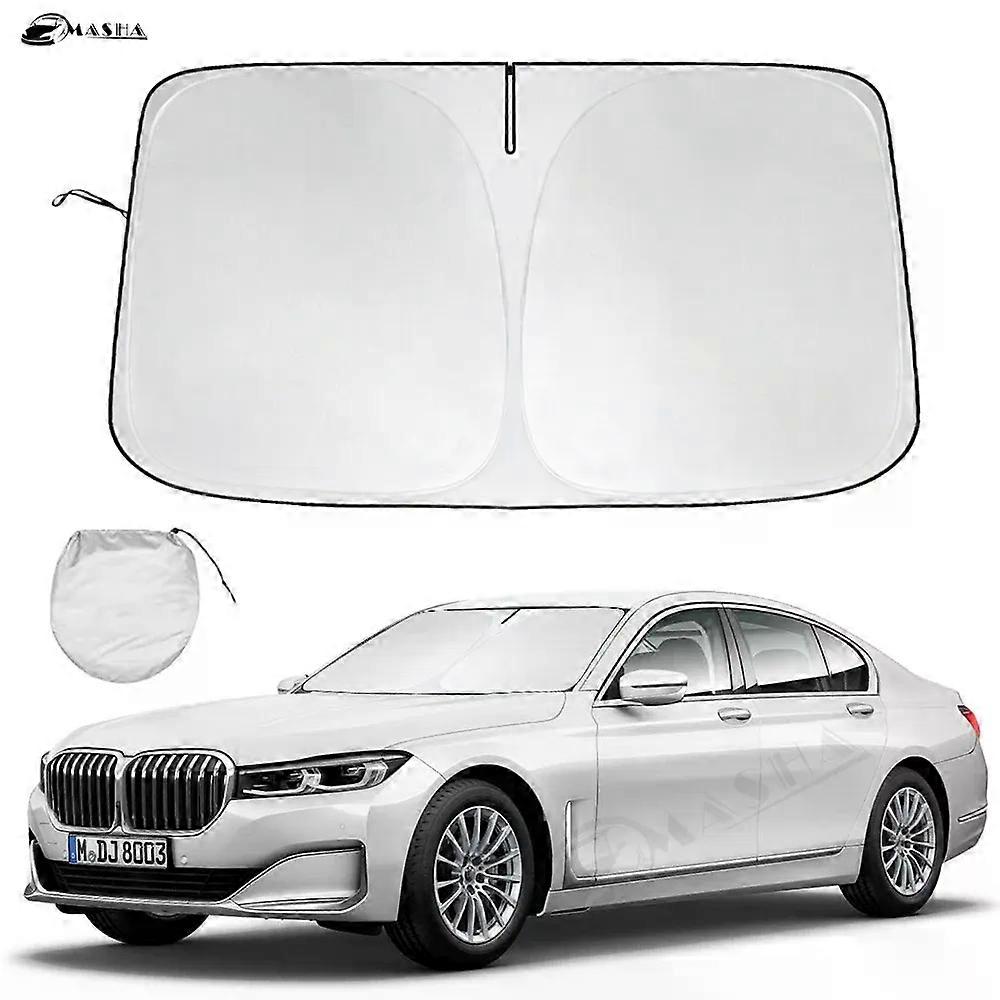 Windshield Sun Shade For BMW 7 Series 2016-2019 2020 2021 2022 2023 2024 Window Shade Sun Visor Cover Foldable Blocks UV Rays