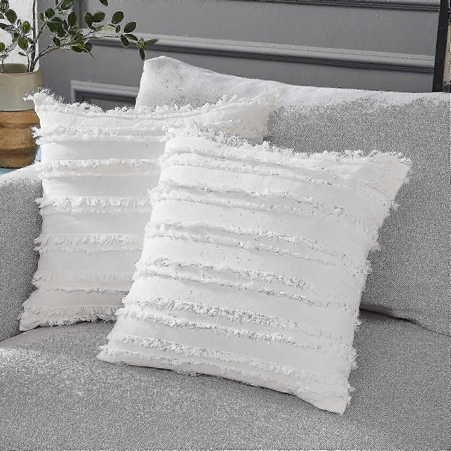 2pcs Throw Pillow Covers For Couch Sofa Bed,pillows Cushion Covers