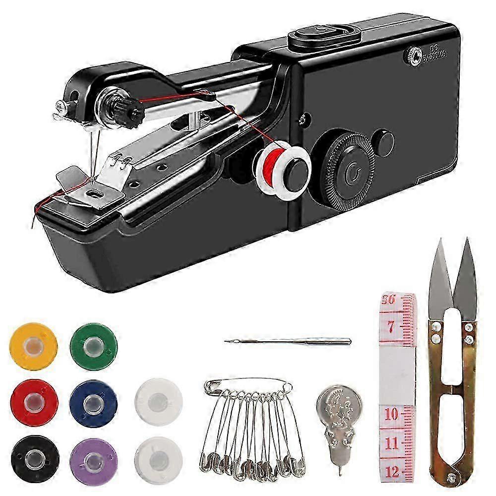 Cordless Mini Handheld Sewing Machine - Portable Electric Hand Sewing Kit for Quick Repairs