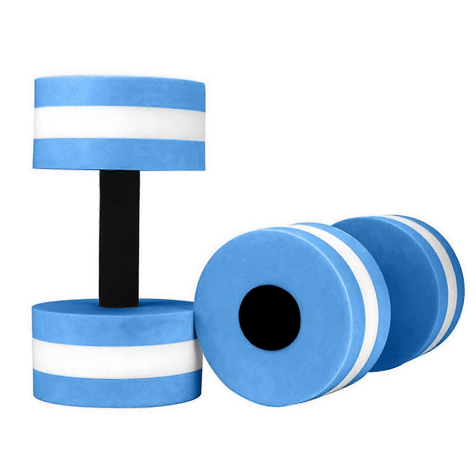 1 Pair Aqua Fitness Barbells Foam Dumbbells Hand Bars Pool Resistance Exercise AA425
