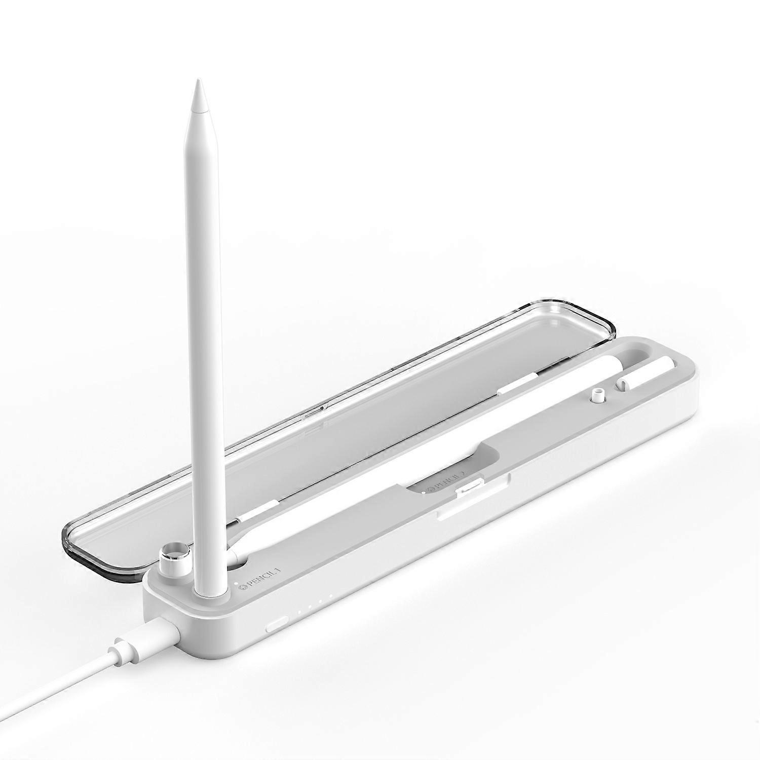 P2 2-in-1 Wireless Charging Box Tragetasche für Apple Pencil 2. / 1. Generation, Aufbewahrungsbox Stift