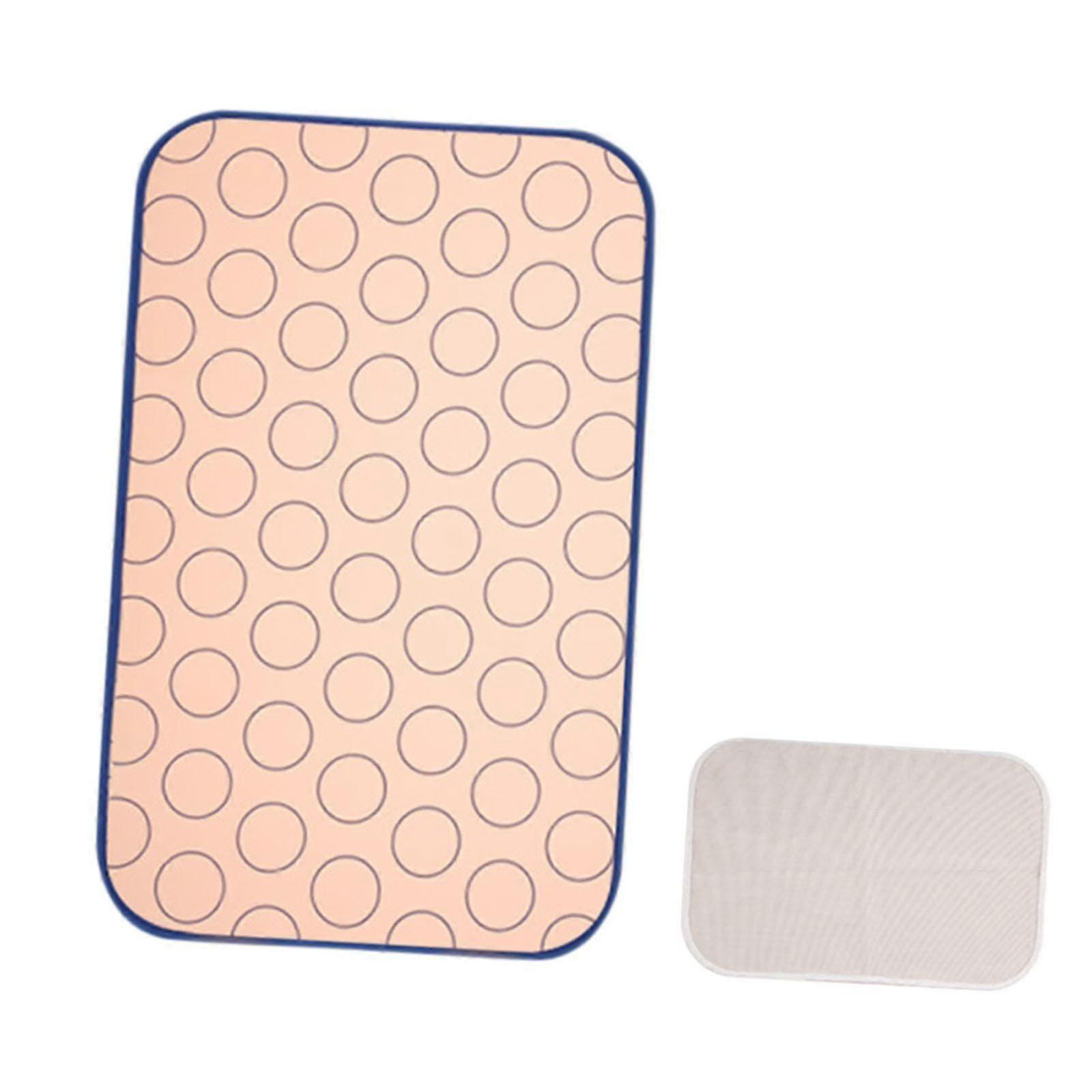 Foldable Heat-Resistant Ironing Mat for Table Top with Non-Slip Surface & Insulation Net