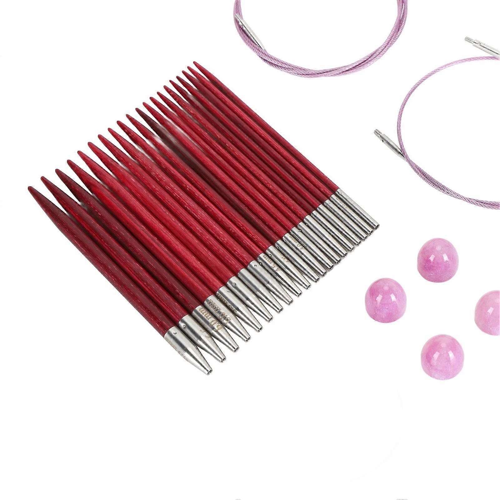 Circular Knitting Needles Set Removable Interchangeable Home Handicraft Crochet Needles