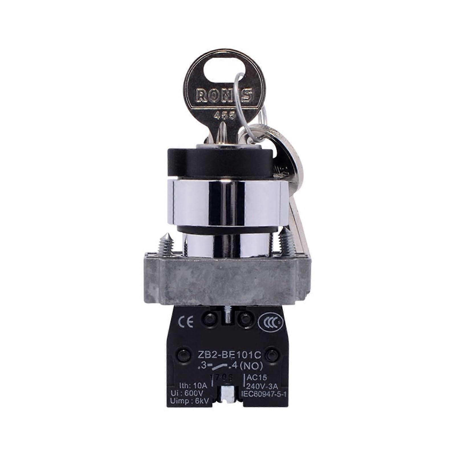 Key Rotary Switch XB2BG21C/BG33C/BG25C ZB2BE101C Second Gear selfReset(XB2BG25Csecondgear(1onand1off))