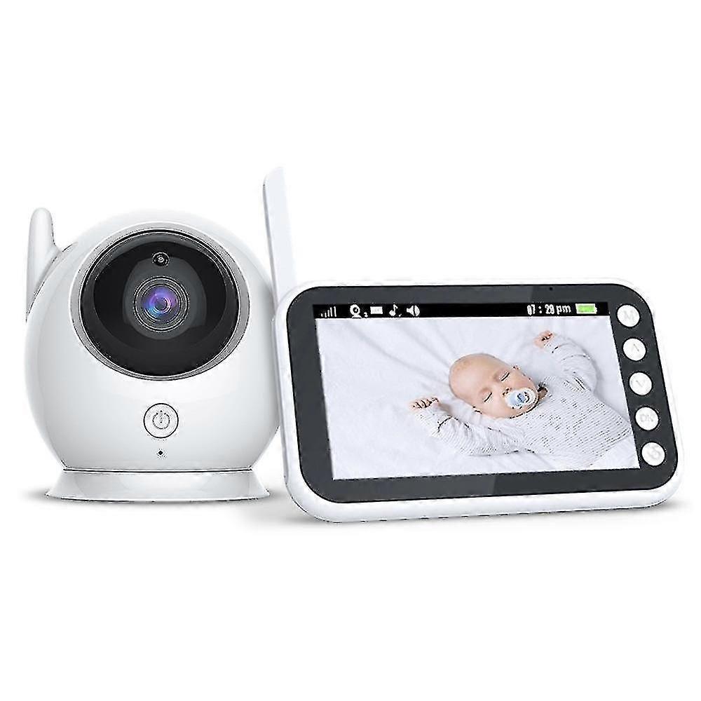 Baby Monitor, 360?? AI Detection & Alarm, Mobile APP Remote Control & LCD Monitor, Video Baby Monitor