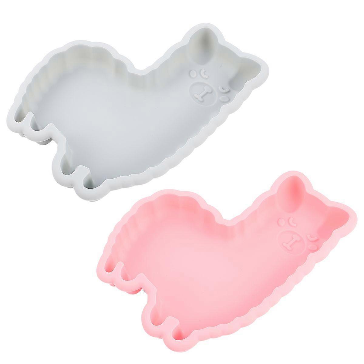 2Pcs Cartoon Cake Mold Silicone Baking Mold Alpaca Shape Cake Mold Baking Tool