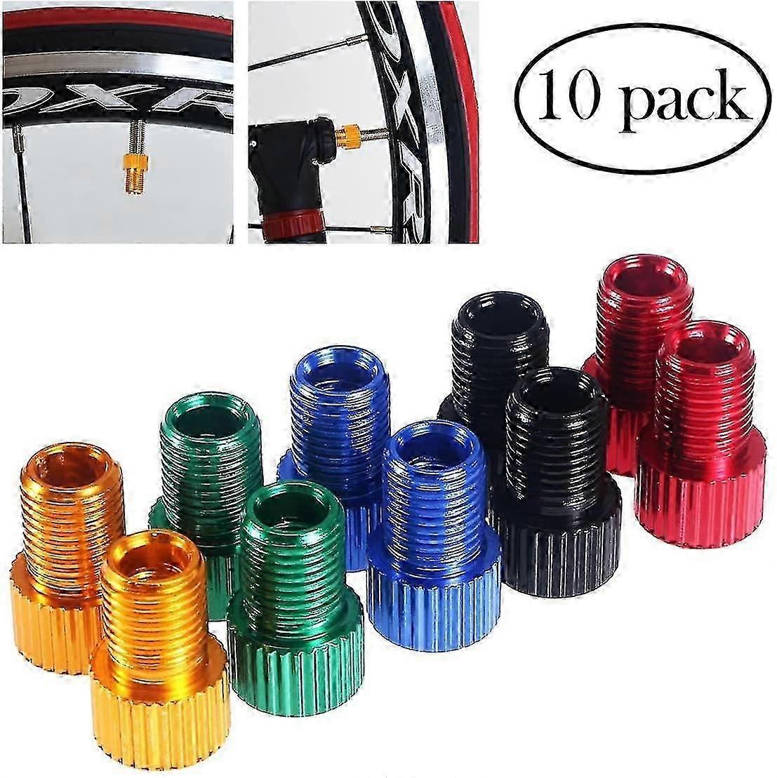 10 adet Presta Vana Adaptörü Bisiklet Vana Pompa Vana Adaptörleri Konektörler