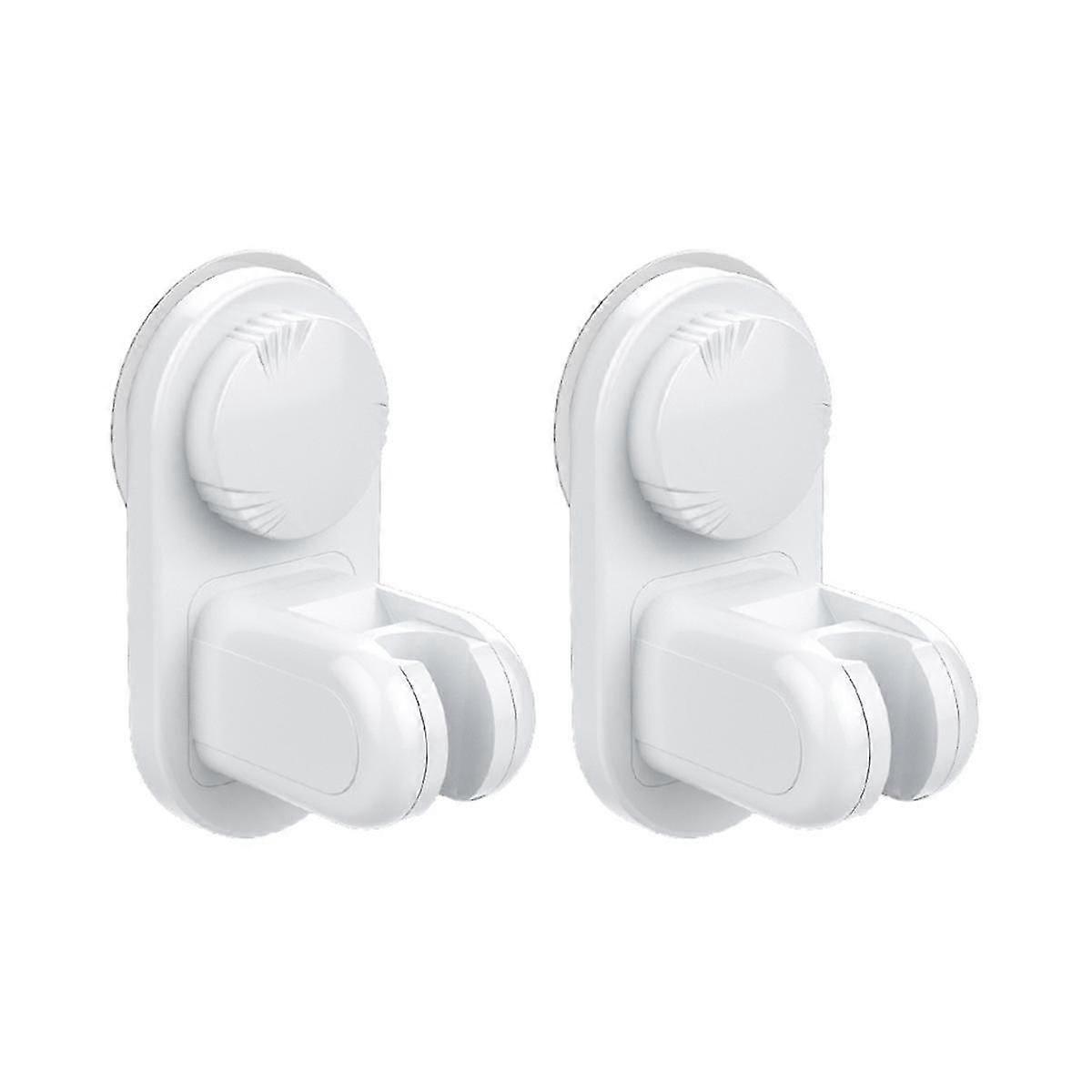 2PCS Adjustable Suction Cup Shower Brackets Compatible with Most Shower Heads