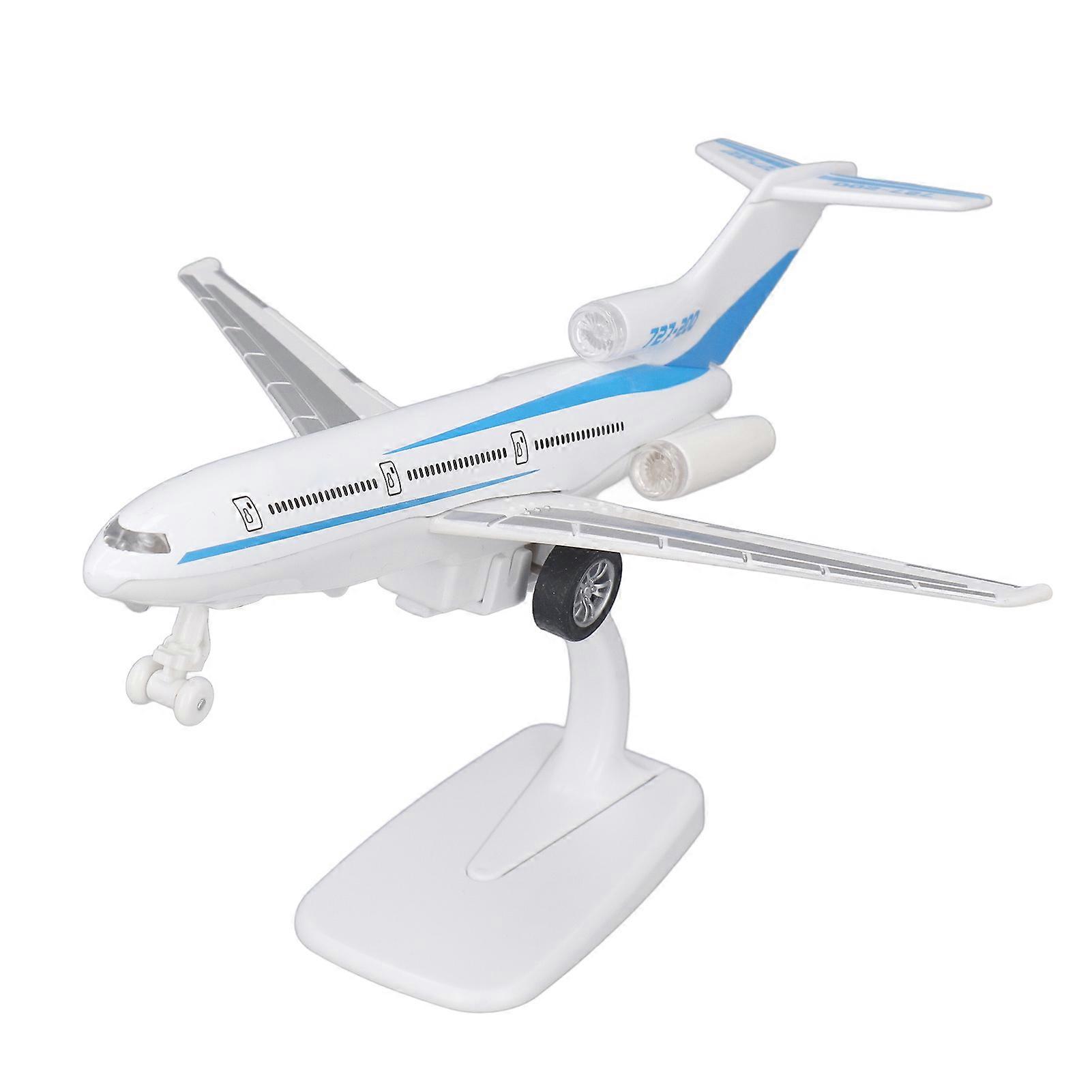 22cm Alloy Airplane Model Diecast Airliner Model with Light Sound for Room Decoration