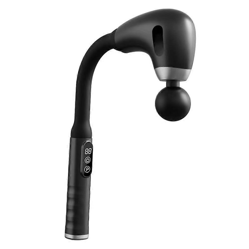 Massage Gun with Upgraded Extended Handle, Back Massager for Pain Relief Deep Tissue with LCD Screen, Massage Gun Deep Tissue with 4 Massage Heads